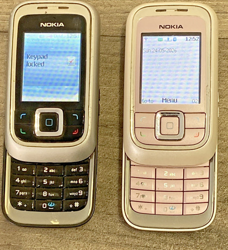 Nokia 6111 slider handys - 2x,